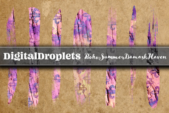 BohoSummerDamask | 20 FREE Brush Strokes for Creative Design