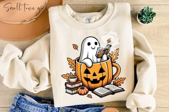 Bookish Ghost Halloween Reading Book PNG: A Designer's Guide