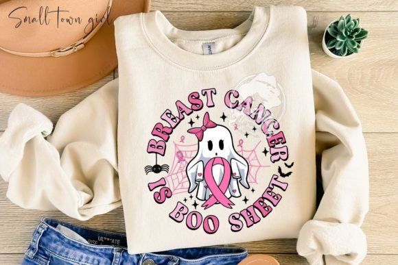 Breast Cancer is Boo Sheet PNG: A Design Asset for Impactful Messaging