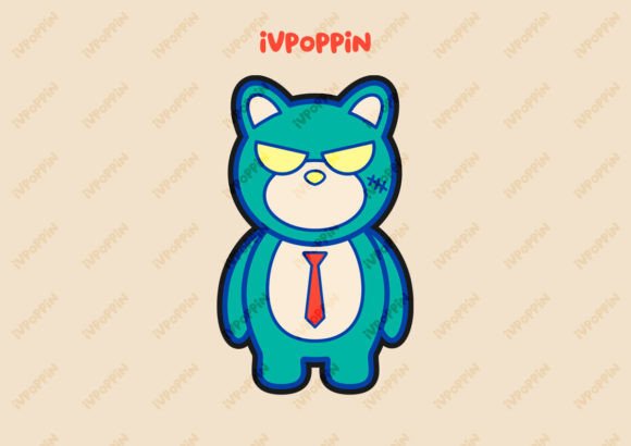 Cute Funny Blue Bear: A Versatile Asset for Modern Design