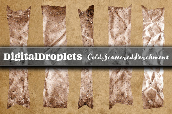 Gold Scattered 5: 20 FREE Washi Tapes for Designers