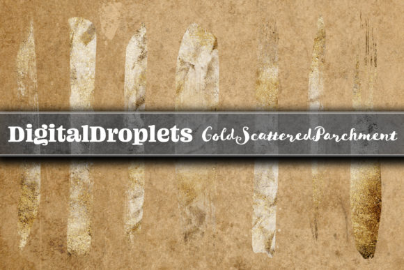 Gold Scattered Brush Strokes: Free Design Assets for Visual Impact