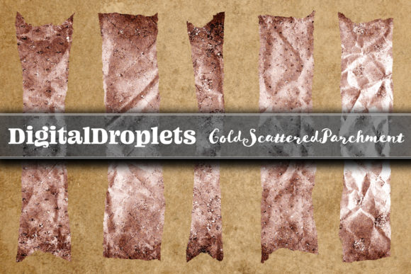 Gold Scattered Vol. 6: Elevate Designs with Torn Washi Tapes
