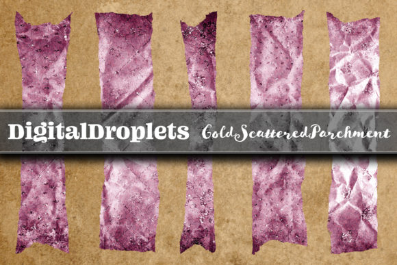Gold Scattered Vol. 7: Elevate Your Designs with Torn Washi Tapes
