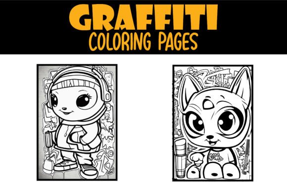 Graffiti Coloring Pages Mixed with Doodle Art