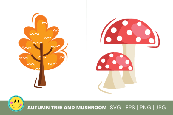 Tree & a Mushroom - Fall Collections: Essential Design Assets