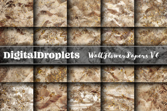 Wall Flowers Papers Vol. 6: Gothic & Vintage Design Assets