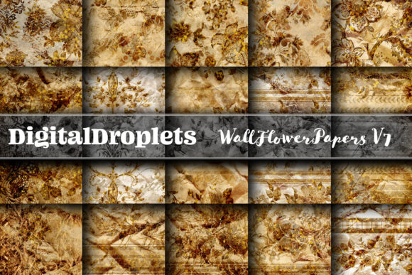 Wall Flowers Papers Vol. 7: A Designer's Gothic & Vintage Textured Collection