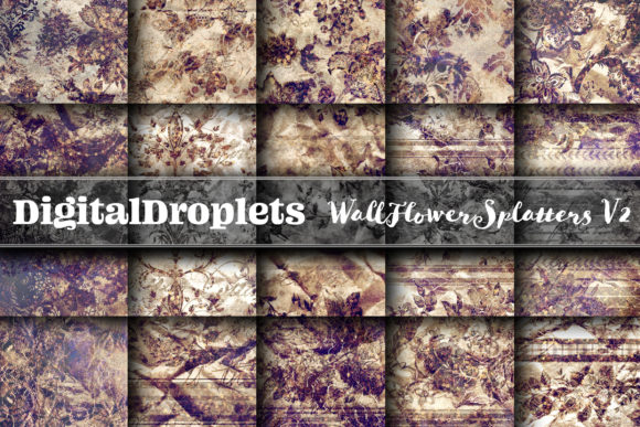 WallFlower Splatters Vol. 2 | Collection: Gothic Textured Backgrounds