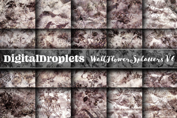 WallFlower Splatters Vol. 6: Textured Glitter & Floral Paper Collection
